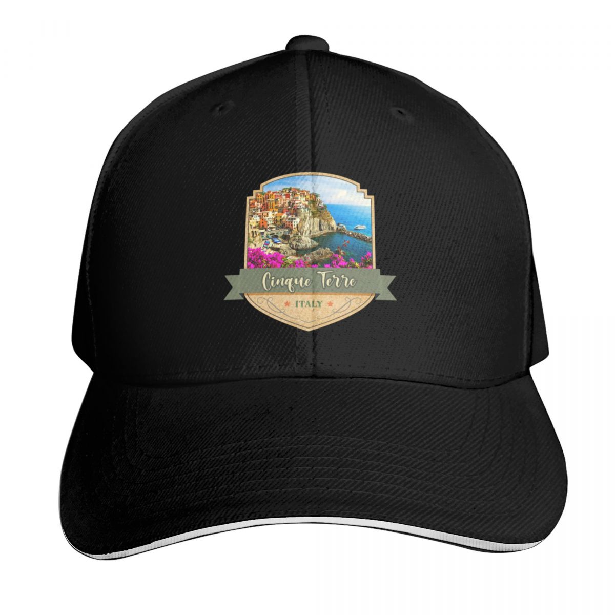 Streetwear Brand Italy - Cinque Terre, Italië Baseballpet Kerstmuts Merk