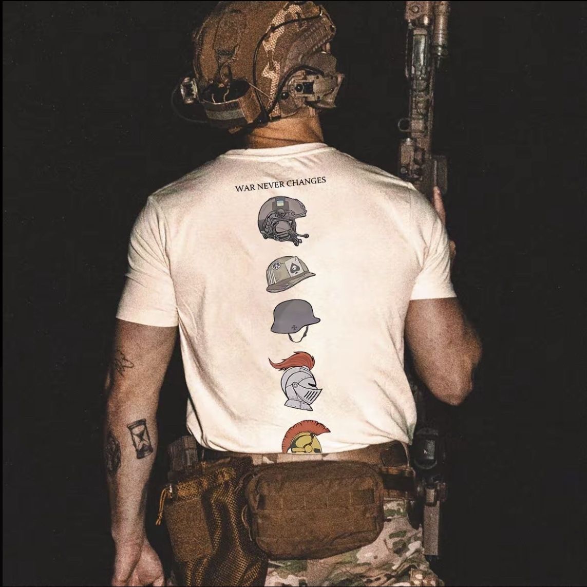 Streetwear Brand Top - Helm Evolution History Amerikaans trendmerk T-shirt
