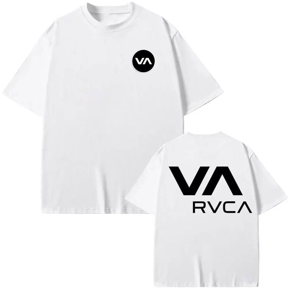 Streetwear Brand Top - RVCA T-shirt Zwart T-shirt Zomer Katoenen