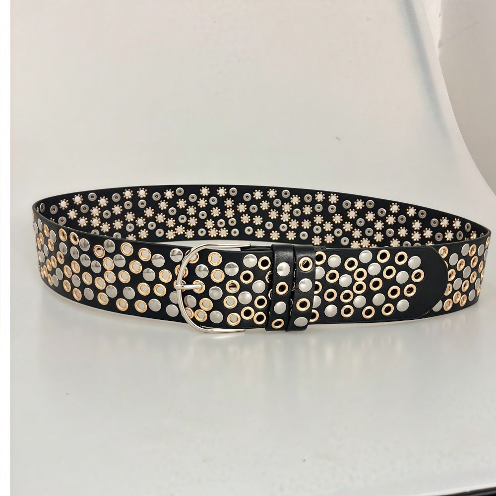 Punk holle oogje-klinknagelrie - Streetwear Brand Belts recensie en prijs