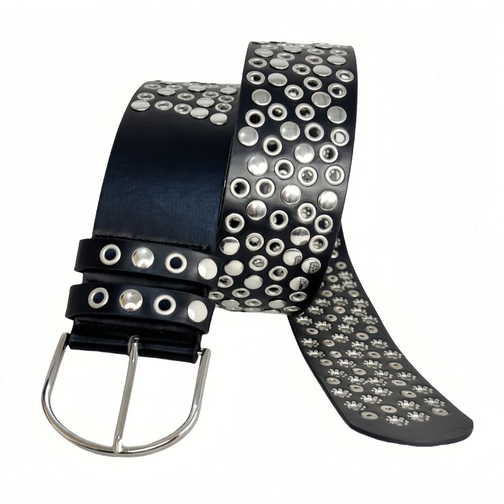 Punk holle oogje-klinknagelrie - Streetwear Brand Belts recensie en prijs