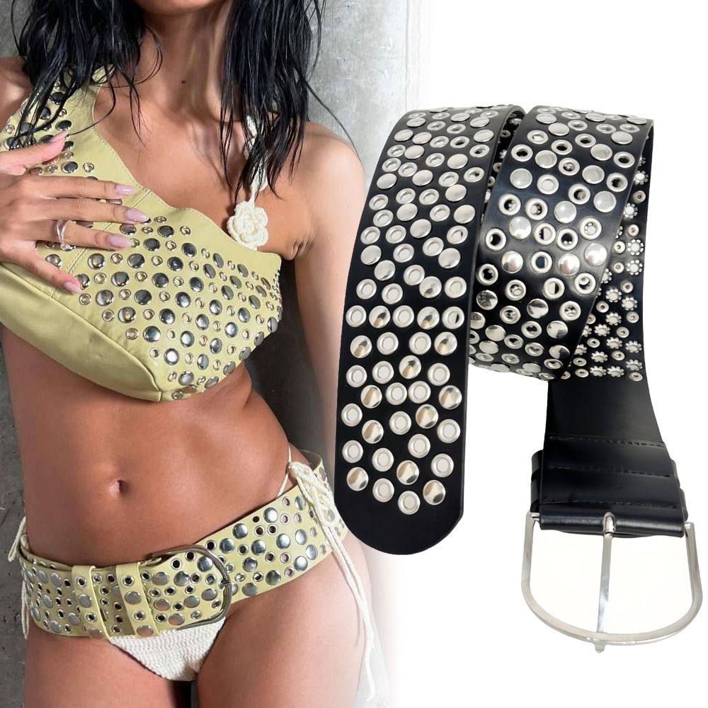 Punk holle oogje-klinknagelrie - Streetwear Brand Belts recensie en prijs