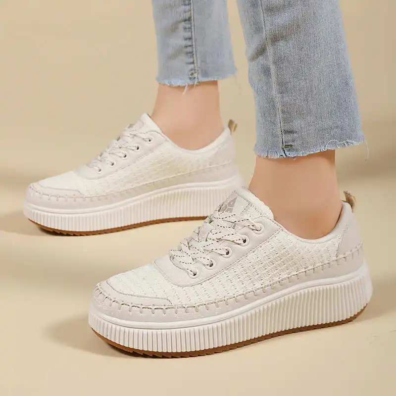 Bruine schoenen Dames Flats He - Streetwear Brand Italy recensie en prijs