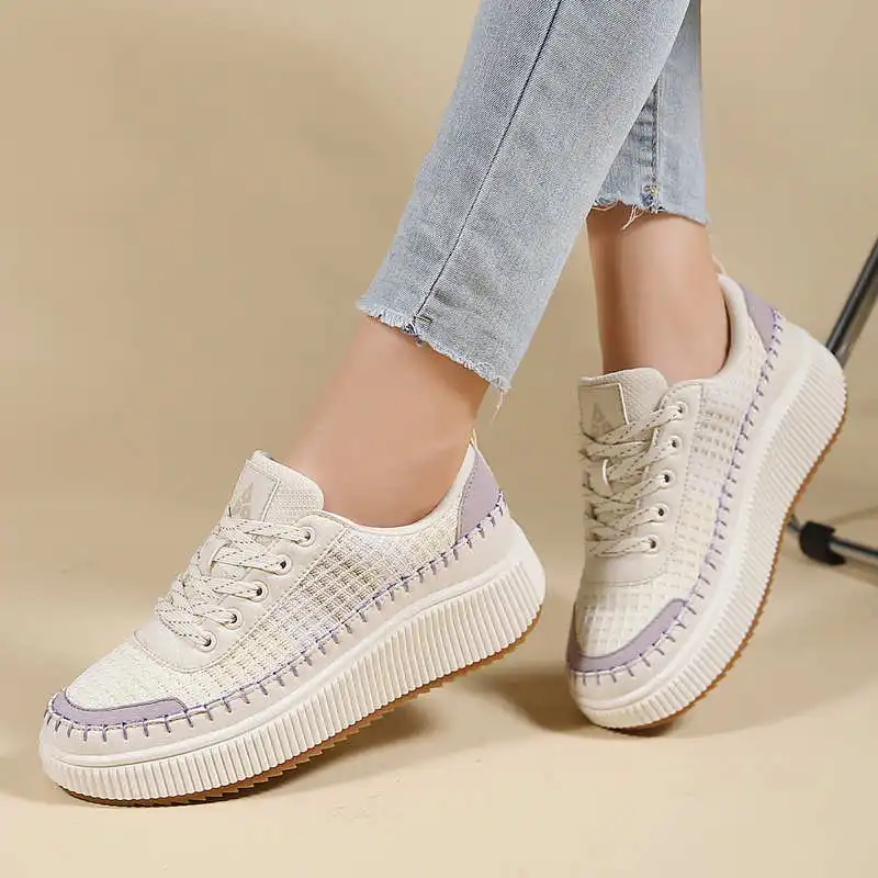 Bruine schoenen Dames Flats He - Streetwear Brand Italy recensie en prijs