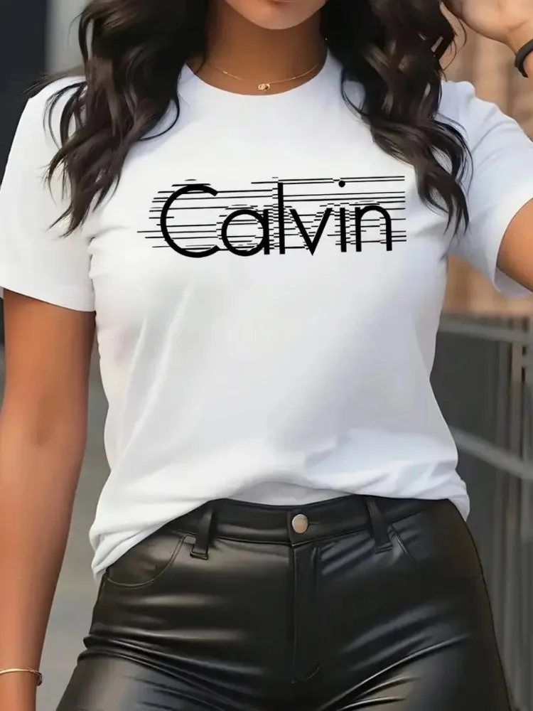 Calvin Dames T-shirt Vrijetijd - Streetwear Brand Top recensie en prijs