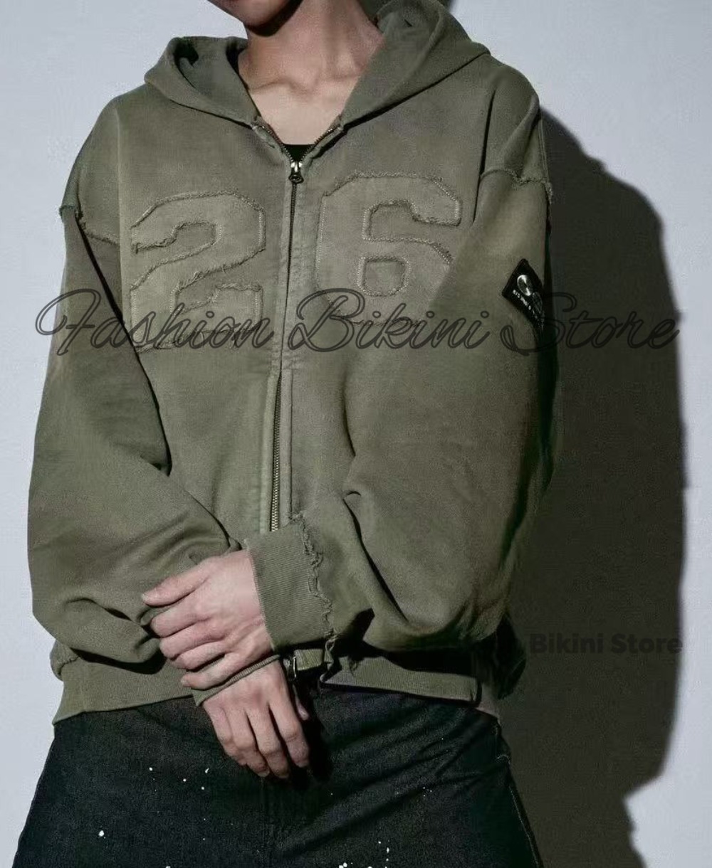 NIEUW Gewassen grijze retro ho - Streetwear Zipper recensie en prijs